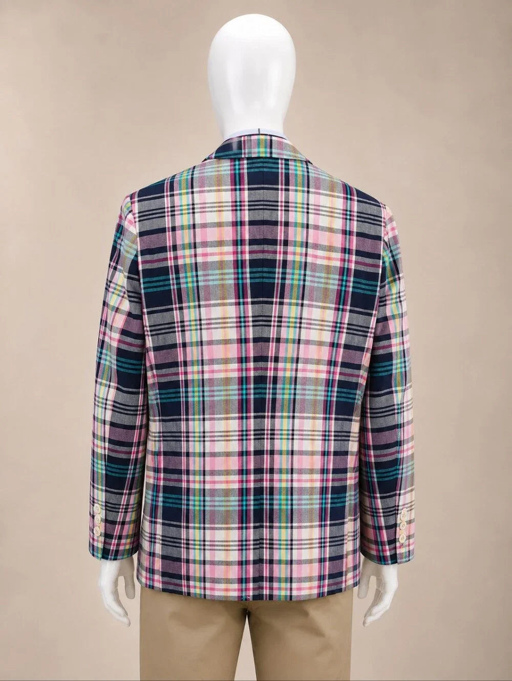 Tommy Hilfiger Plaid Blazer Jacket Youth Boys Size 18 Big Kid New Without Tags